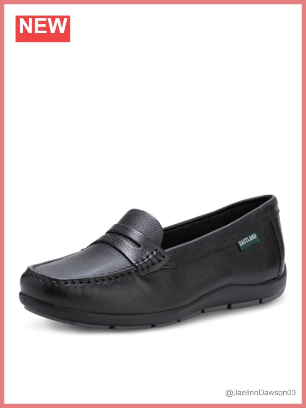 Women's Leather Loafers Memory Foam Comfort Slip-On Flats